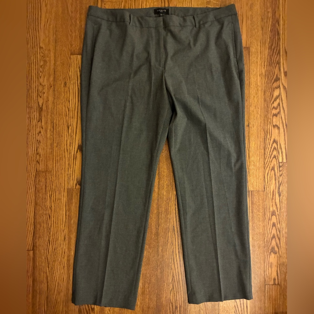 Talbots Dark Gray Women's Dress Trousers - Straight Leg